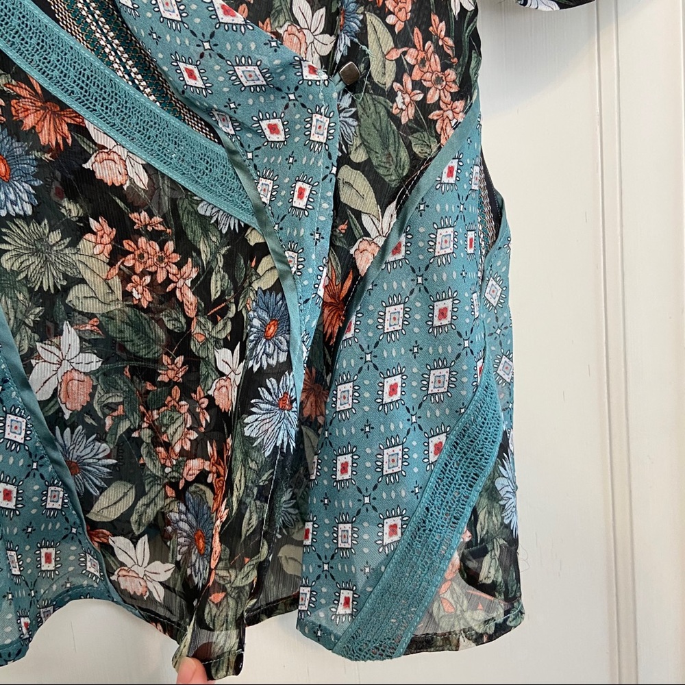 Tiny Brand (Anthro) Patchwork Wrap Blouse - image 4